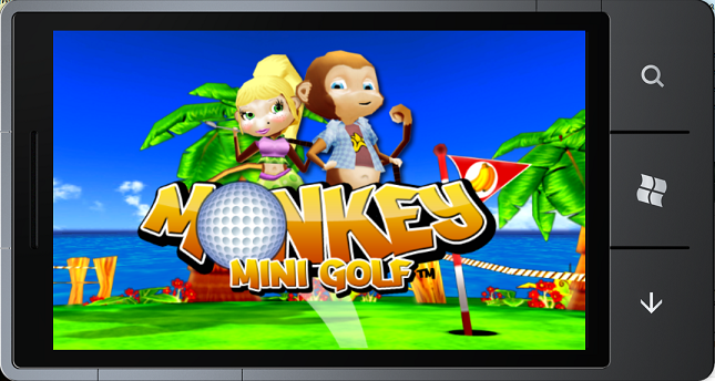 Monkey Mini Golf Intro Screen