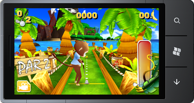 In game shot of Monkey Mini Golf