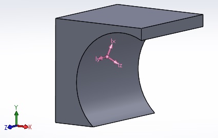 This is a screenshot out of the CAD Solidworks. I guess the pink axes are the principal axes of inertia. As you told, the axes of inertia are not aligned with the global axes. But does BEPU know this rotationmatrix?